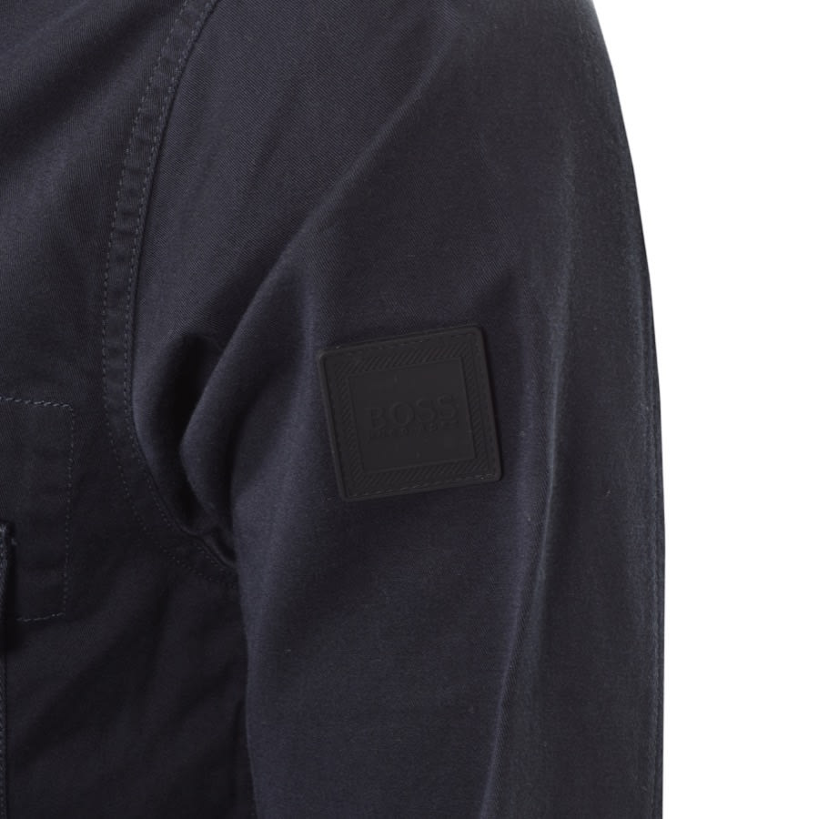 Alternative Image for ProductBOSS Lovel Zip Overshirt Jacket Navy3